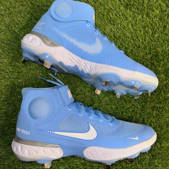 Nike Alpha Huarache Elite 3 Mid Metal Baseball Cleats UNC Men\'s Sz CZ6542-401 main image 5